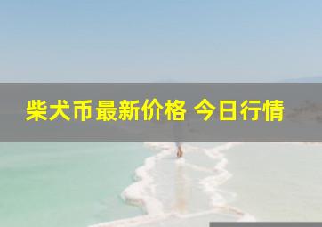 柴犬币最新价格 今日行情